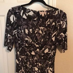 Black/grey/white dress barn dress